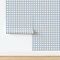Modern Farmhouse Hand Painted Watercolor Check Texture Lines Stripes Soft Blue Plaid Gingham Rustic Country Playful Classic Kitchen Custom Pre-pasted Wallpaper by Spoonflower Pre-Pasted Wallpaper 2FT Wide